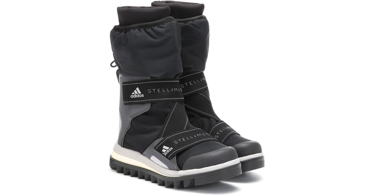 Tuesday finish mourning adidas By Stella McCartney Logo-detailed Nylon Winter Boots in Black | Lyst  Australia