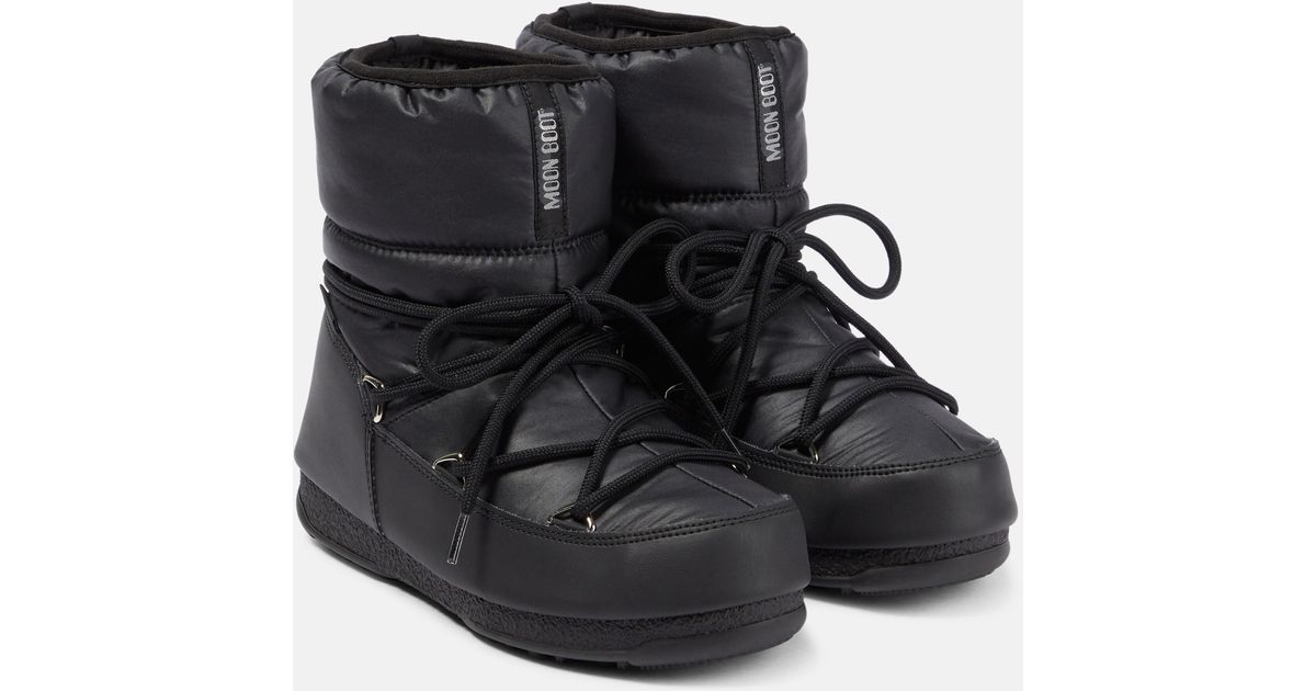 Moon Boot Low Nylon Wp 2 Snow Boots in Black | Lyst