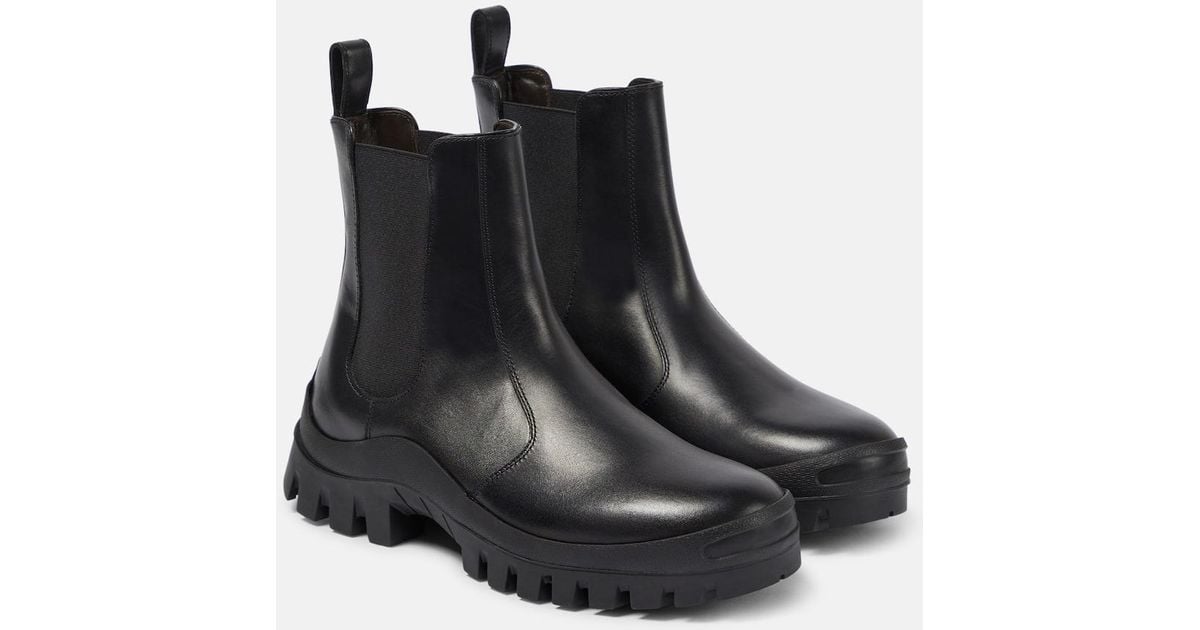 The Row Chelsea Boots Greta aus Leder in Schwarz Lyst DE