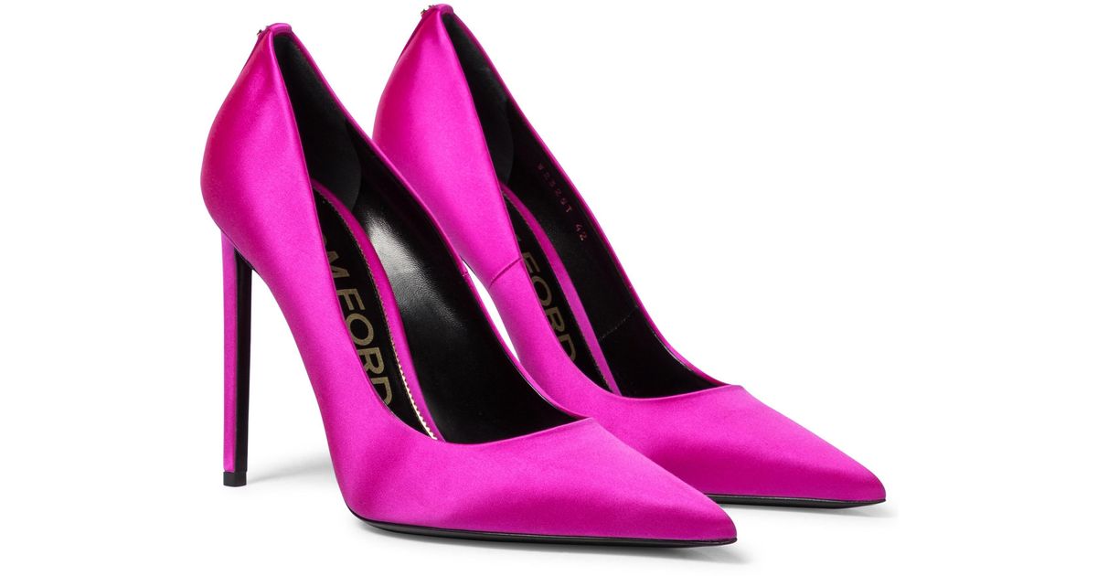 Sparen Sie 6% Tom Ford Leder Verzierte Pumps Padlock aus Leder in Pink Damen Schuhe Flache Schuhe Ballerinas und Pumps 