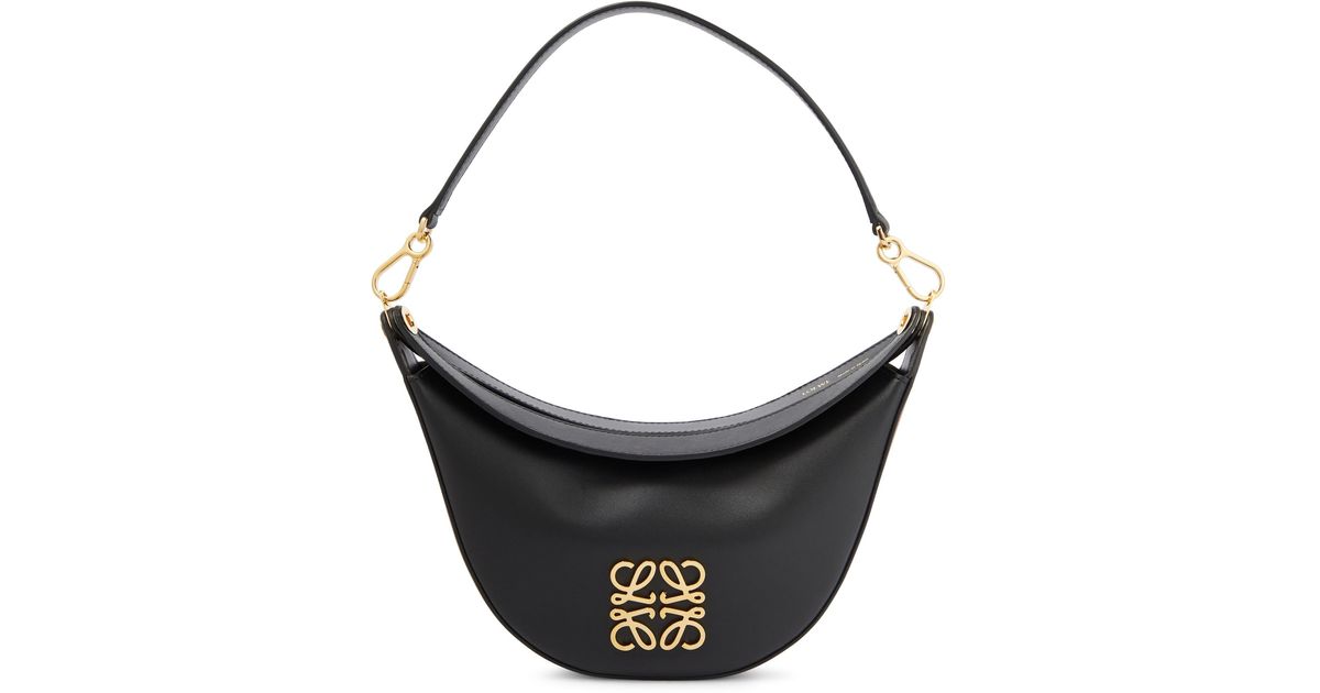 Loewe Luna Small Leather Shoulder Bag in Black | Lyst