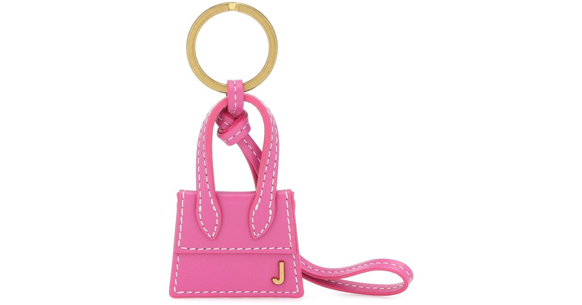 Jacquemus Le Porte Clés Chiquito Leather Keyring in Pink Lyst UK
