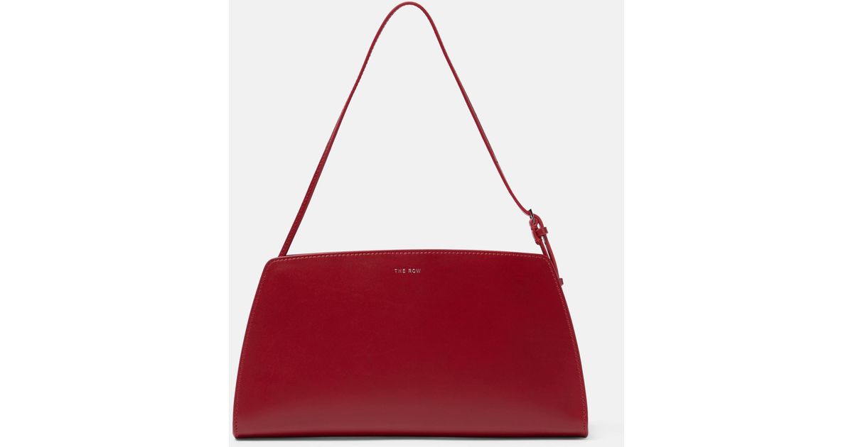 The Row Dalia Leather Shoulder Bag in Red | Lyst Canada