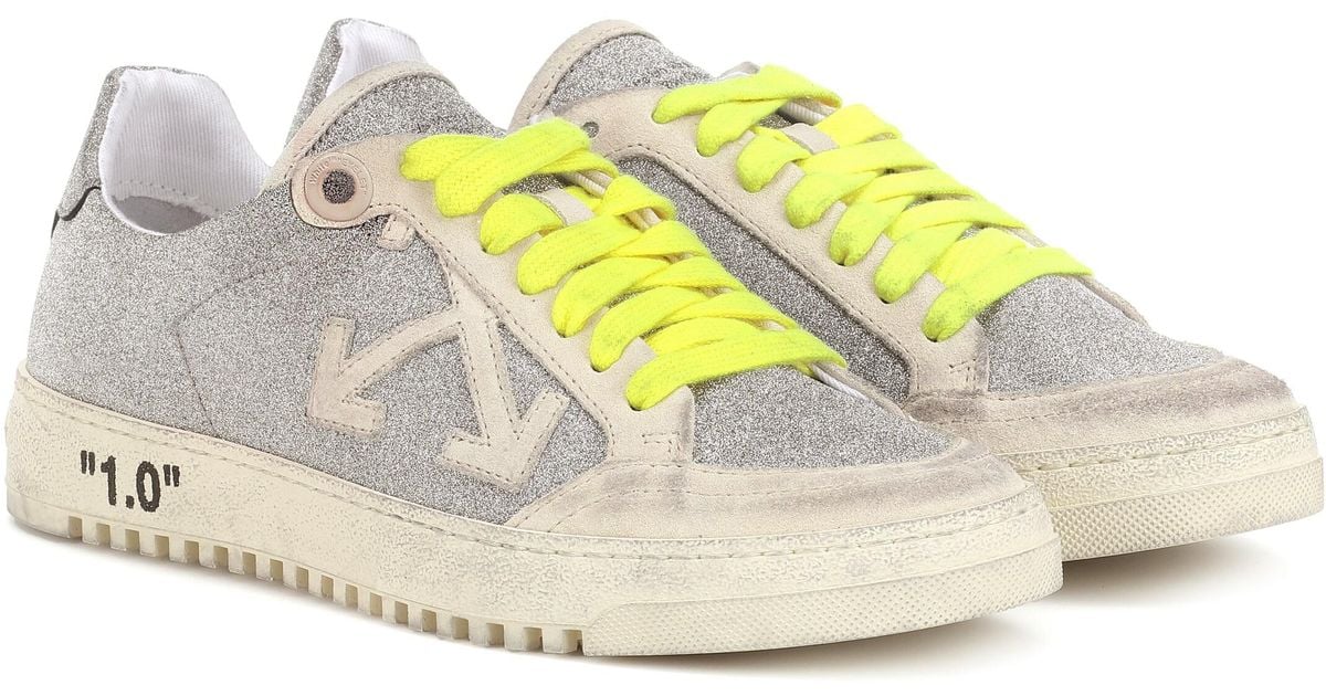 OFF-WHITE ハロウ チェンリンク ティテル ショルタハック Off-White c/o Virgil Abloh Arrow 2.0 Glitter Sneakers in