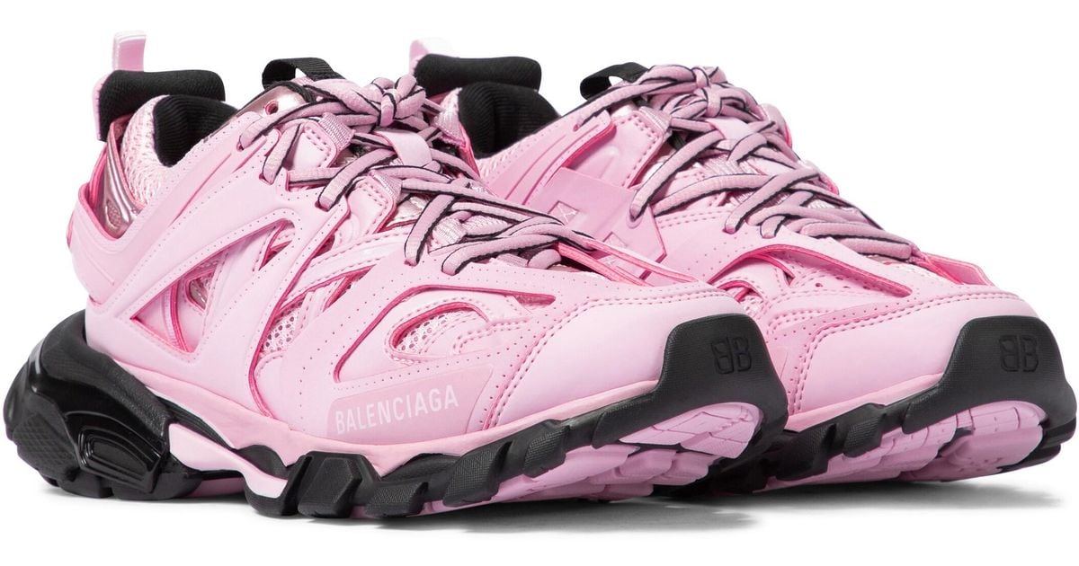 balenciaga pink track sneakers