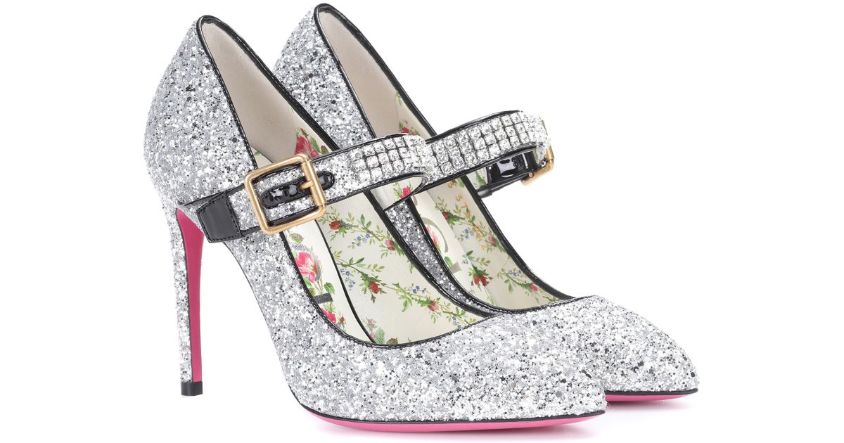 gucci glitter pumps