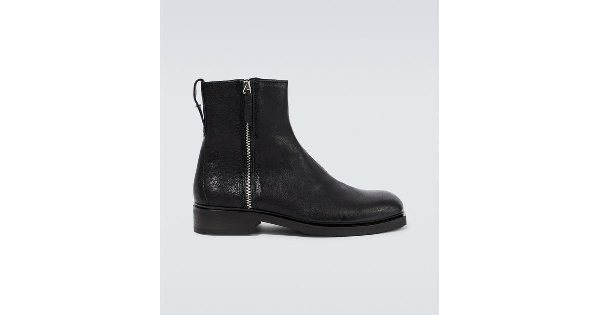 Our Legacy Daimyo Leather Ankle Boots in Black for Men | Lyst UK