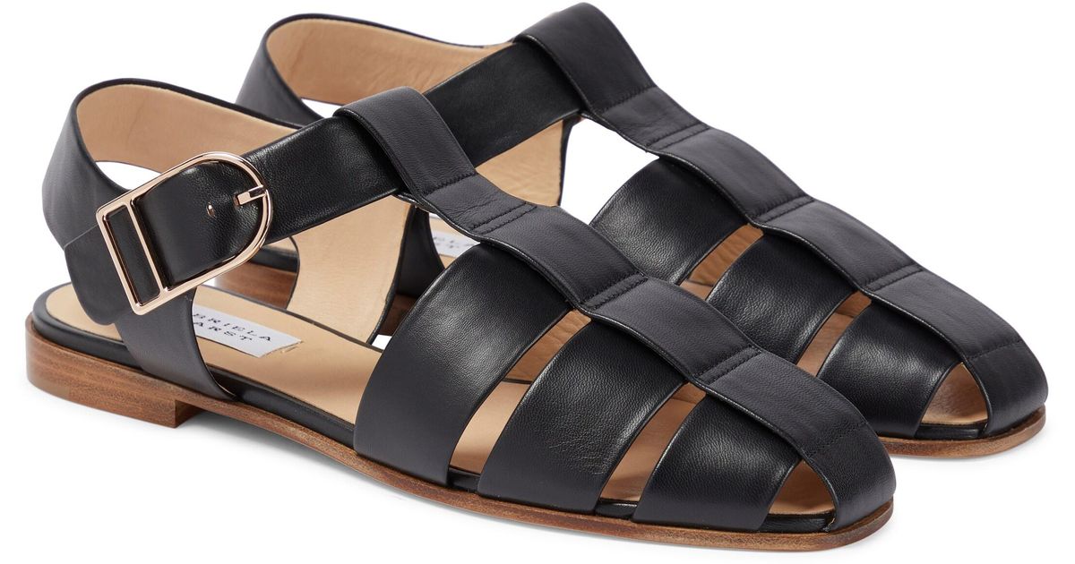 Lynn Leather Fisherman Sandals, Gabriela Hearst