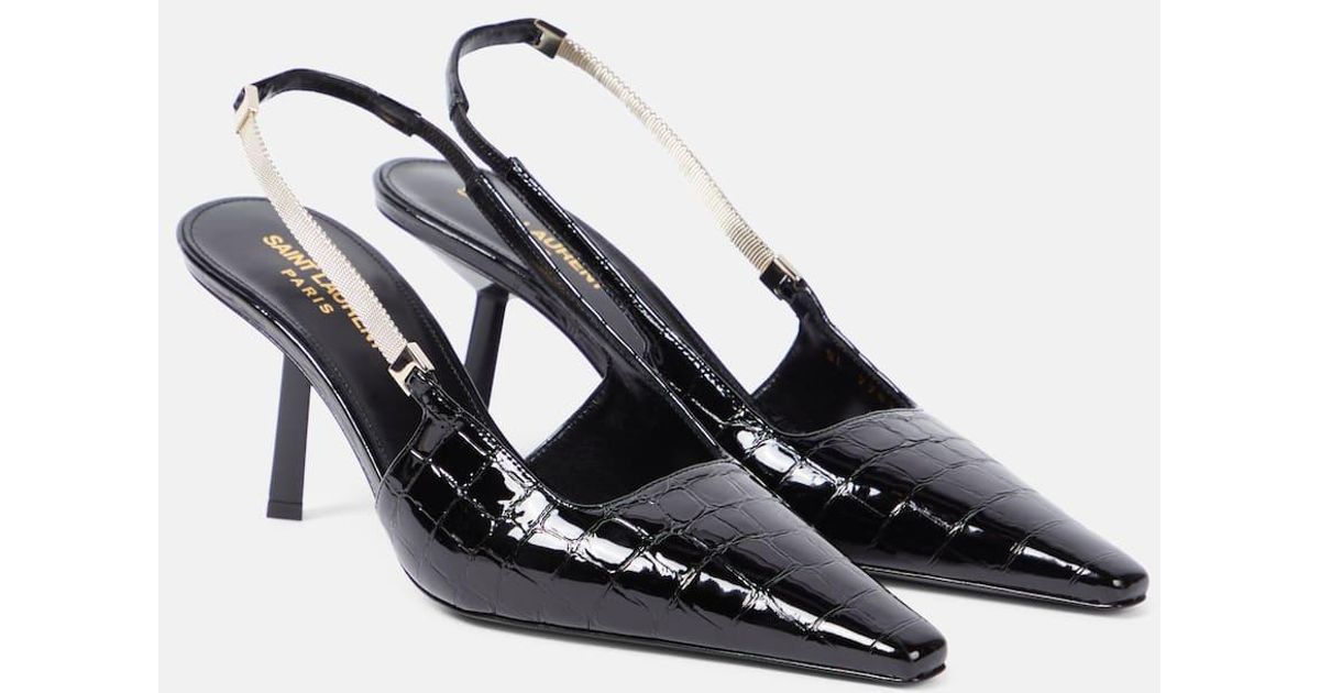 SL BLAKE SLINGBACK PUMPS CAMEL CALFSKIN