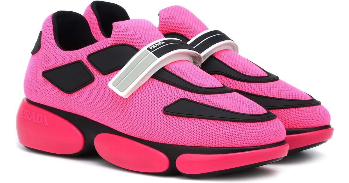 prada cloudbust white pink