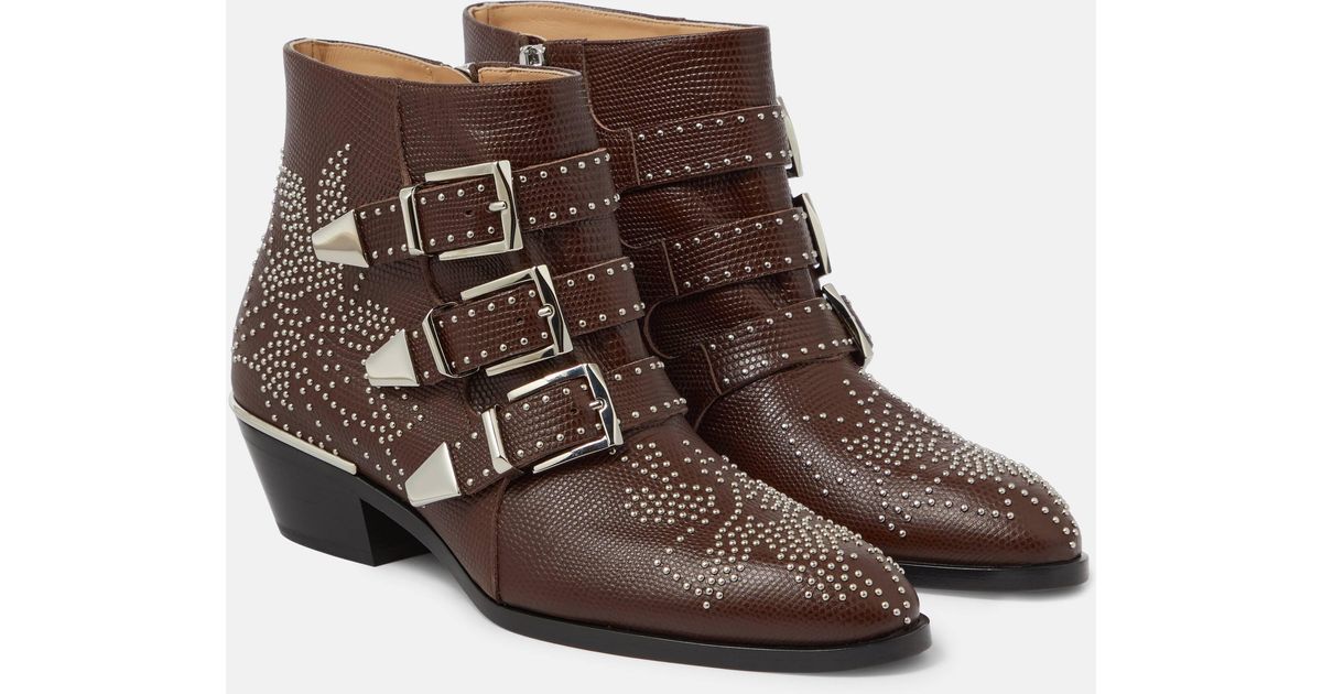 Chloe susanna shop python boots