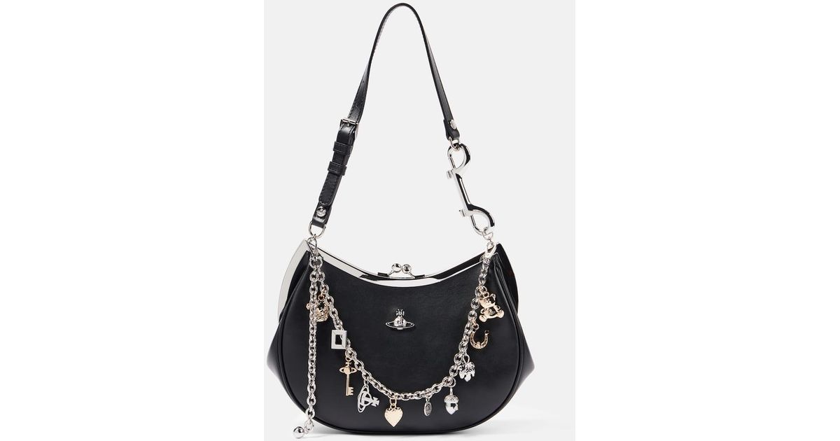 【関税込み】Vivienne Westwood ブラック Charm Frame バッグ ヴィヴィアン ウエストウッド Vivienne Westwood ショルダー