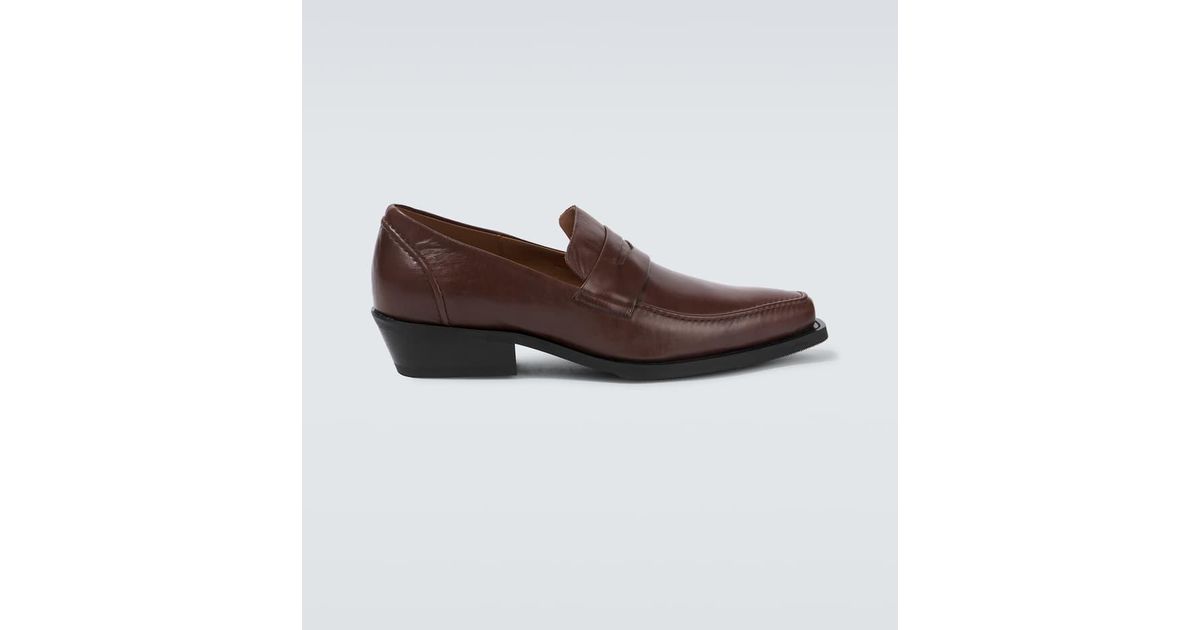 Our Legacy Cypher Leather Loafers in Brown for Men | Lyst