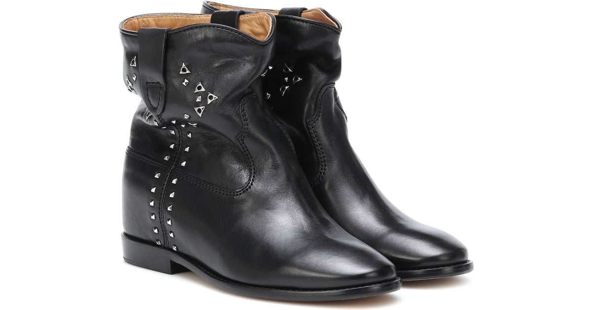 isabel marant cluster studded boots