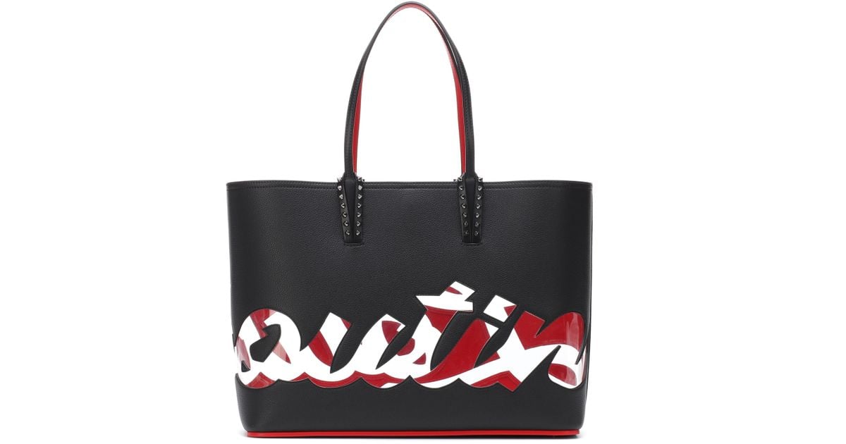 Cabata leather tote Christian Louboutin Black in Leather - 35321421