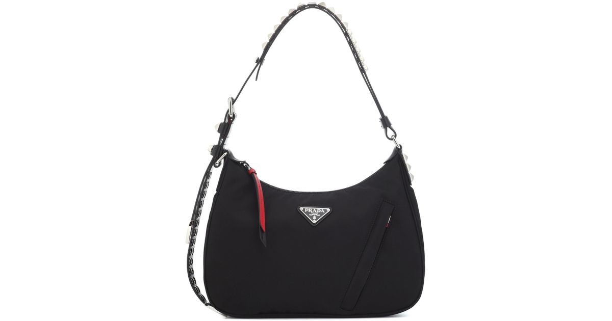 prada donna floral print shoulder bag