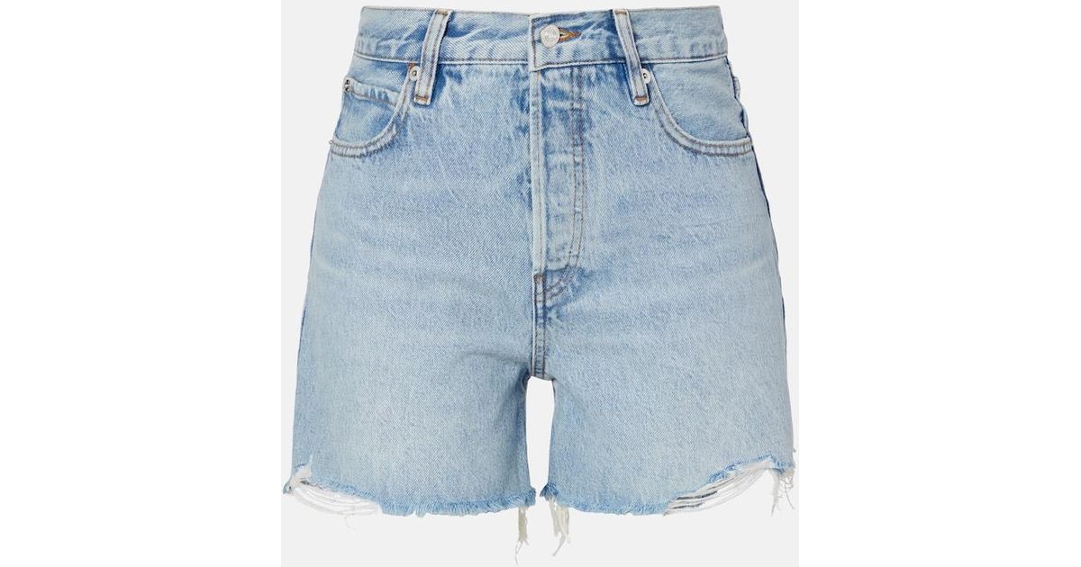 300 Rame Color FRAME Everyday Denim Shorts in Blue | Lyst