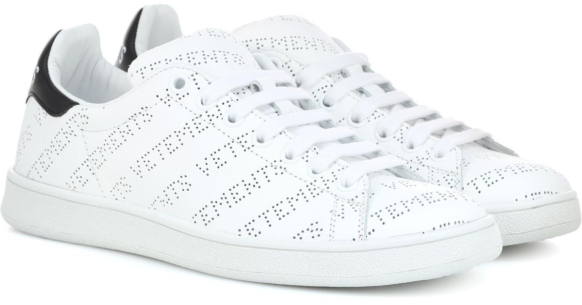vetements perforated leather sneakers