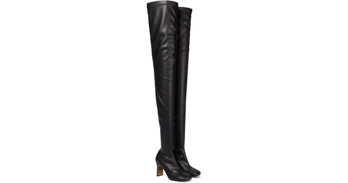 Stella McCartney Ivy Over-the-knee Boots in Black | Lyst
