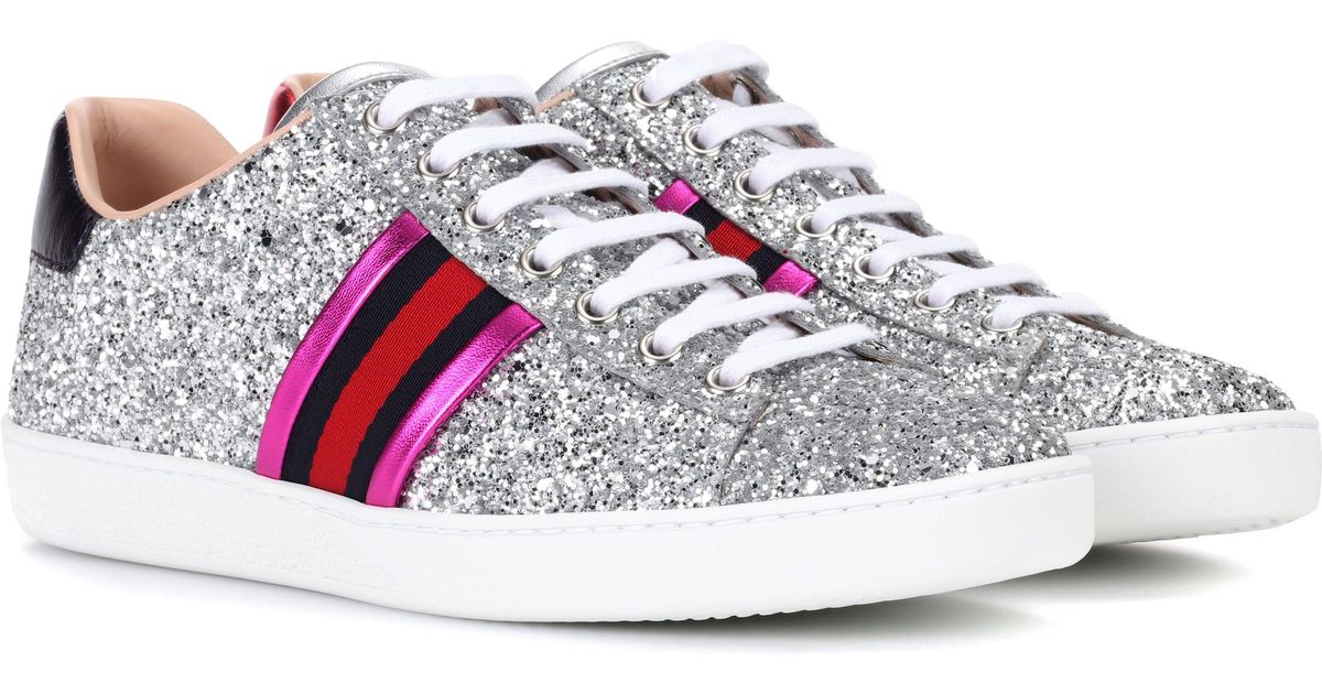 ace glitter gucci sneakers