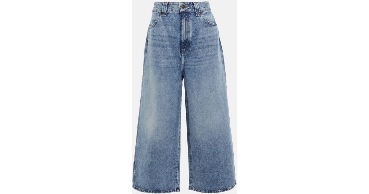 Khaite Rapton High-rise Wide-leg Jeans in Blue | Lyst