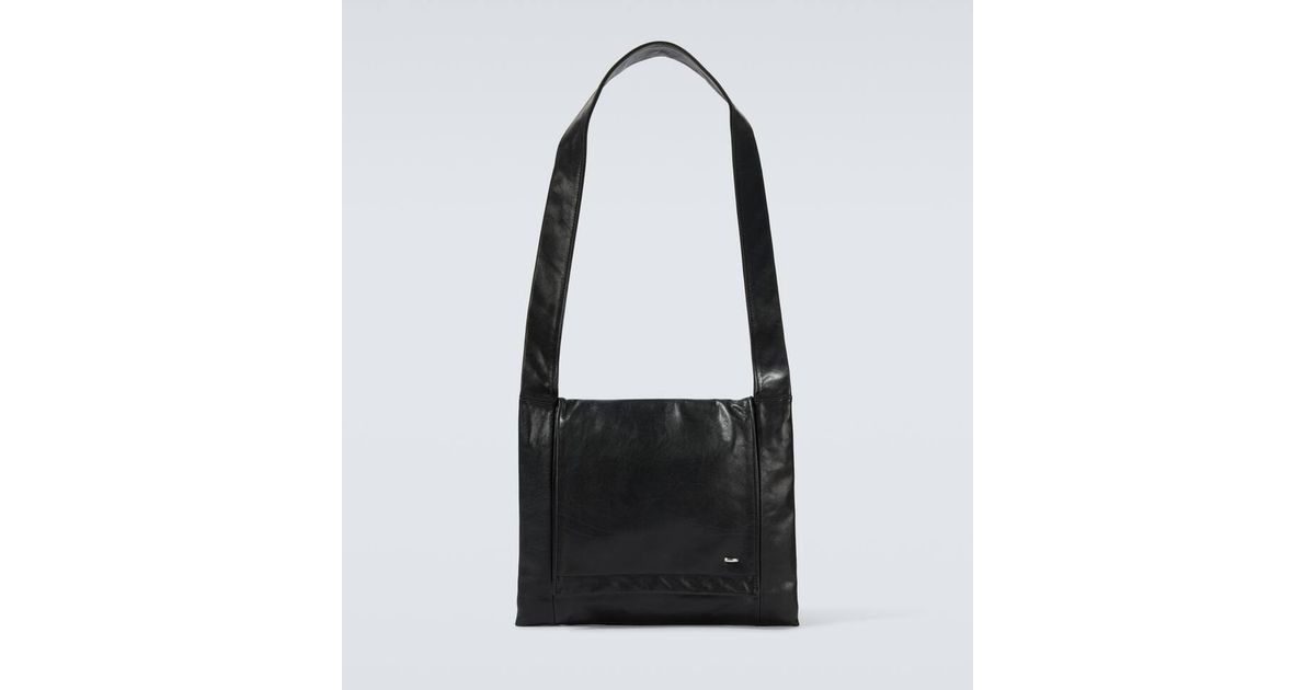 Our Legacy Men's Leather Keychain Black