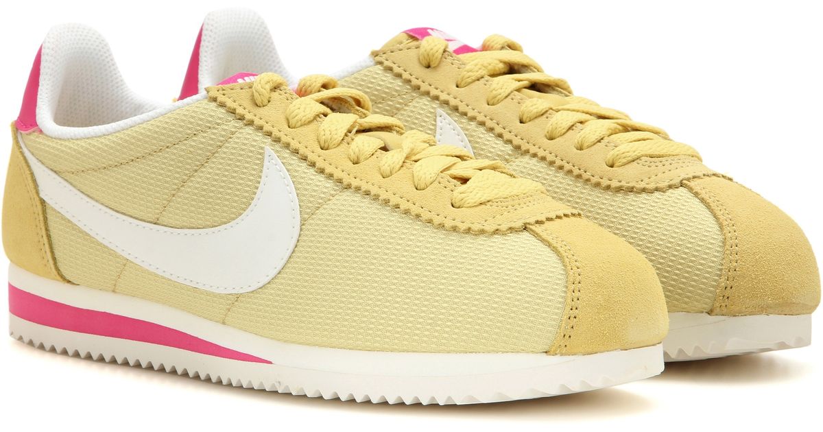 yellow nike cortez womens