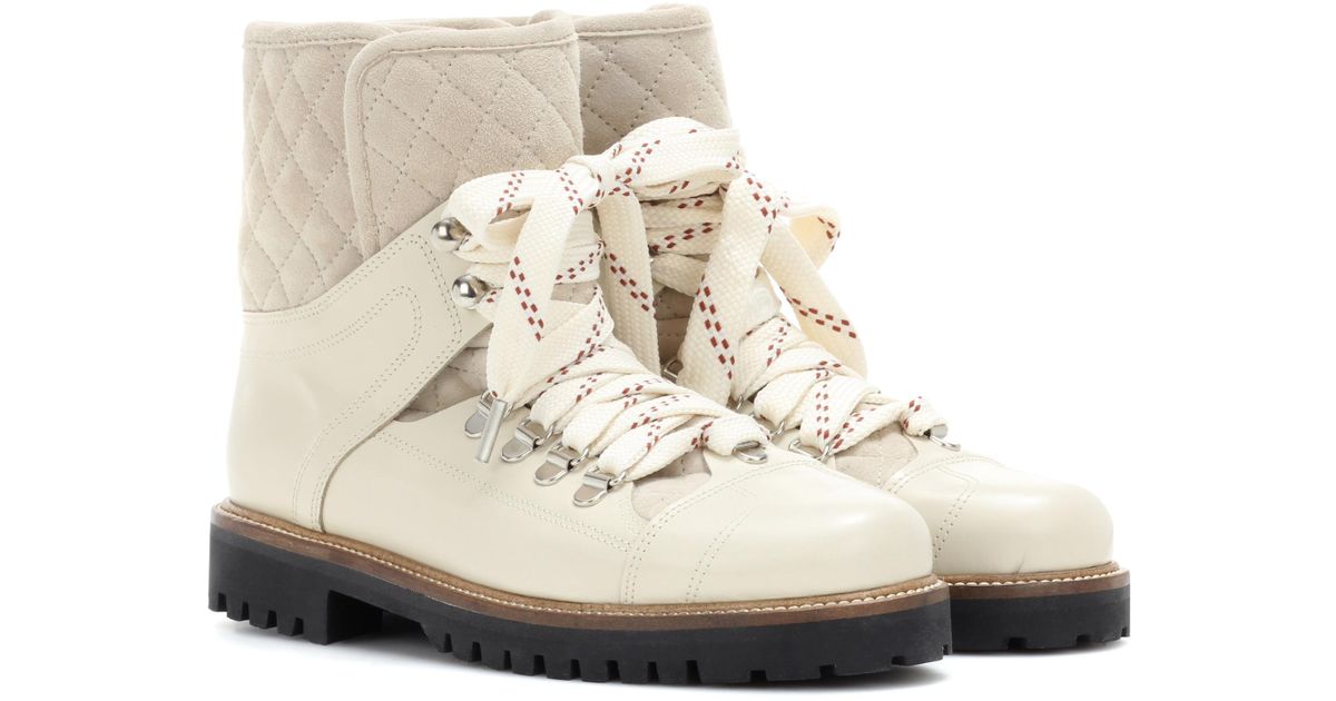 white ganni boots