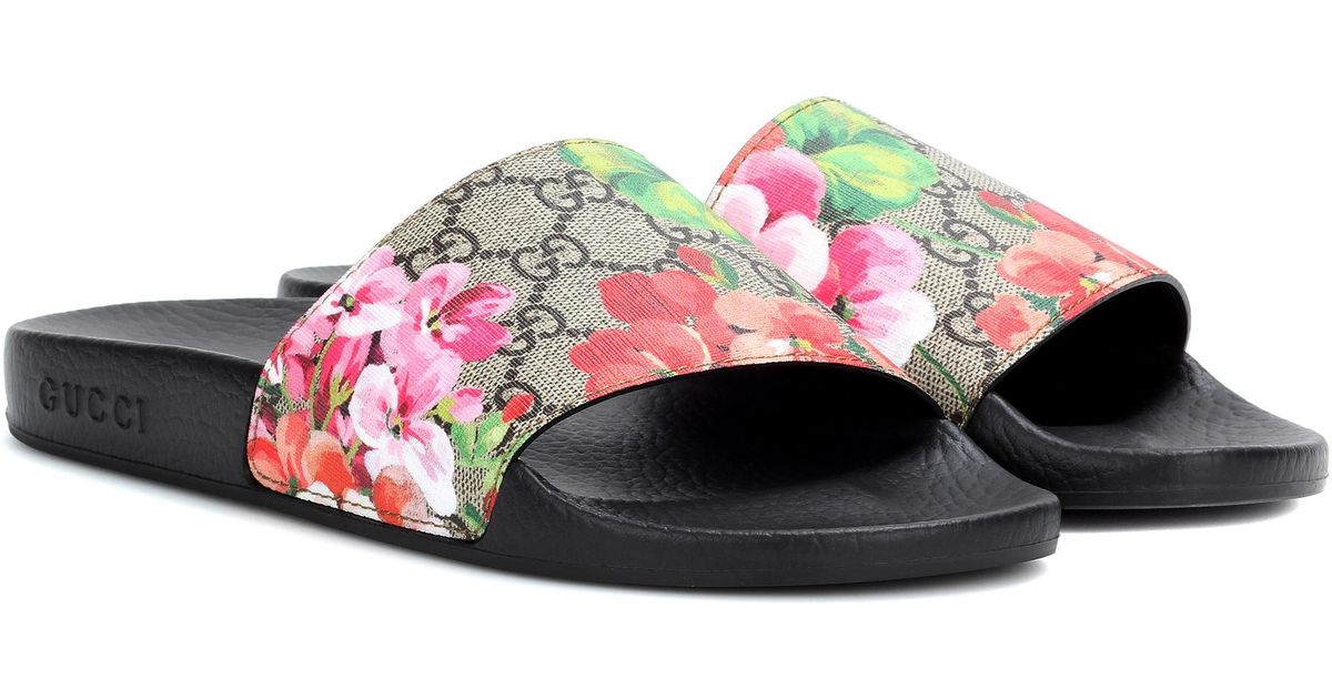 gucci gg blooms supreme slides