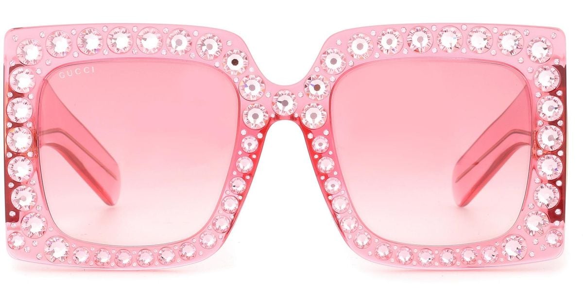 gucci oversized square sunglasses black
