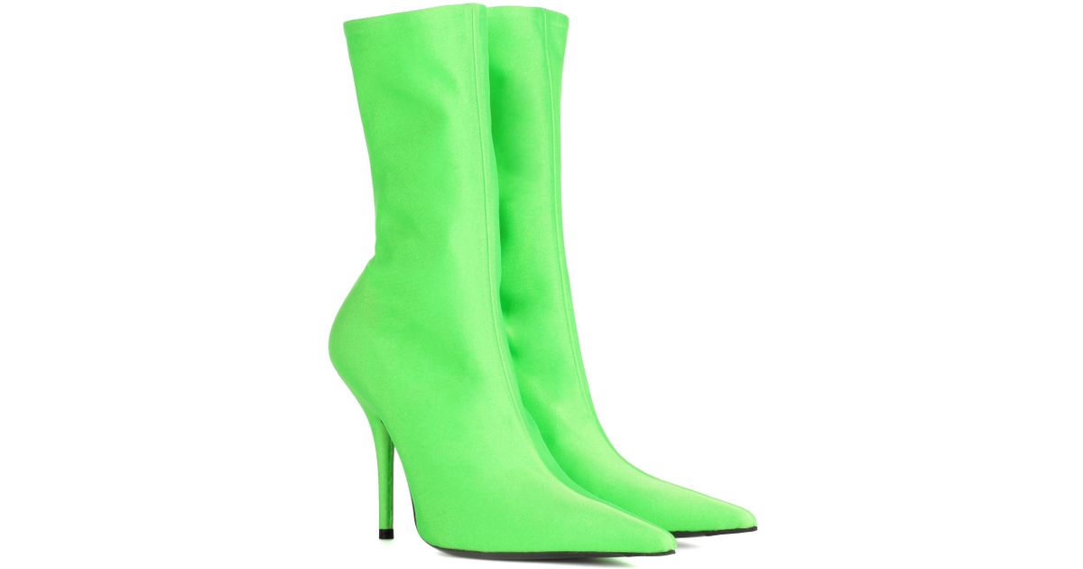 balenciaga green boots