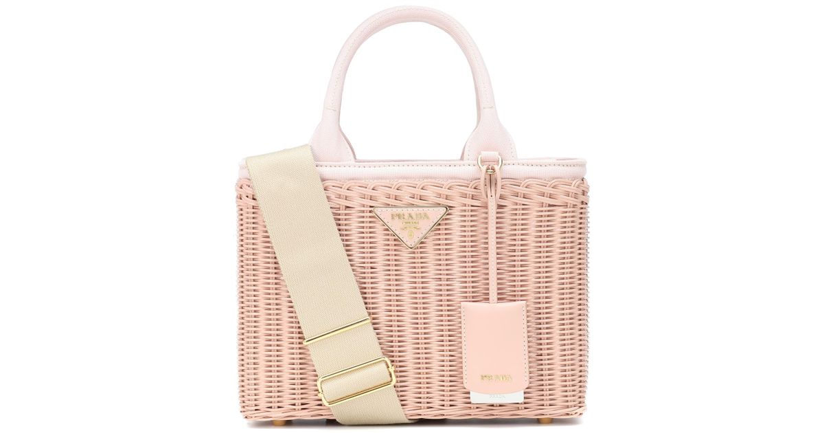 prada bamboo basket bag