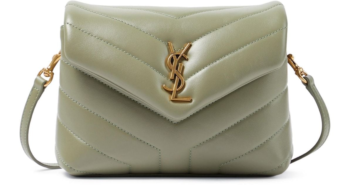 Saint Laurent Loulou Toy Leather Shoulder Bag in Light Sage (Green) Lyst