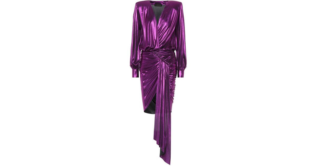 alexandre vauthier purple dress