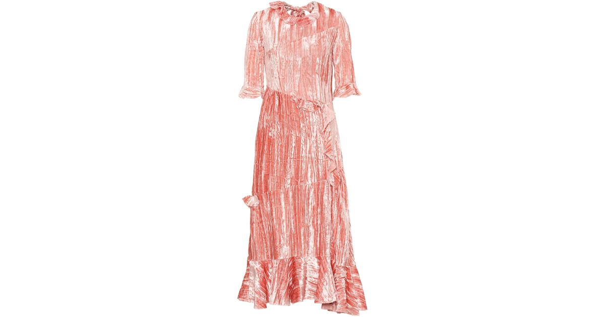 Rejina Pyo Alina Velvet Dress in Antique Rose (Pink) - Save 41% - Lyst