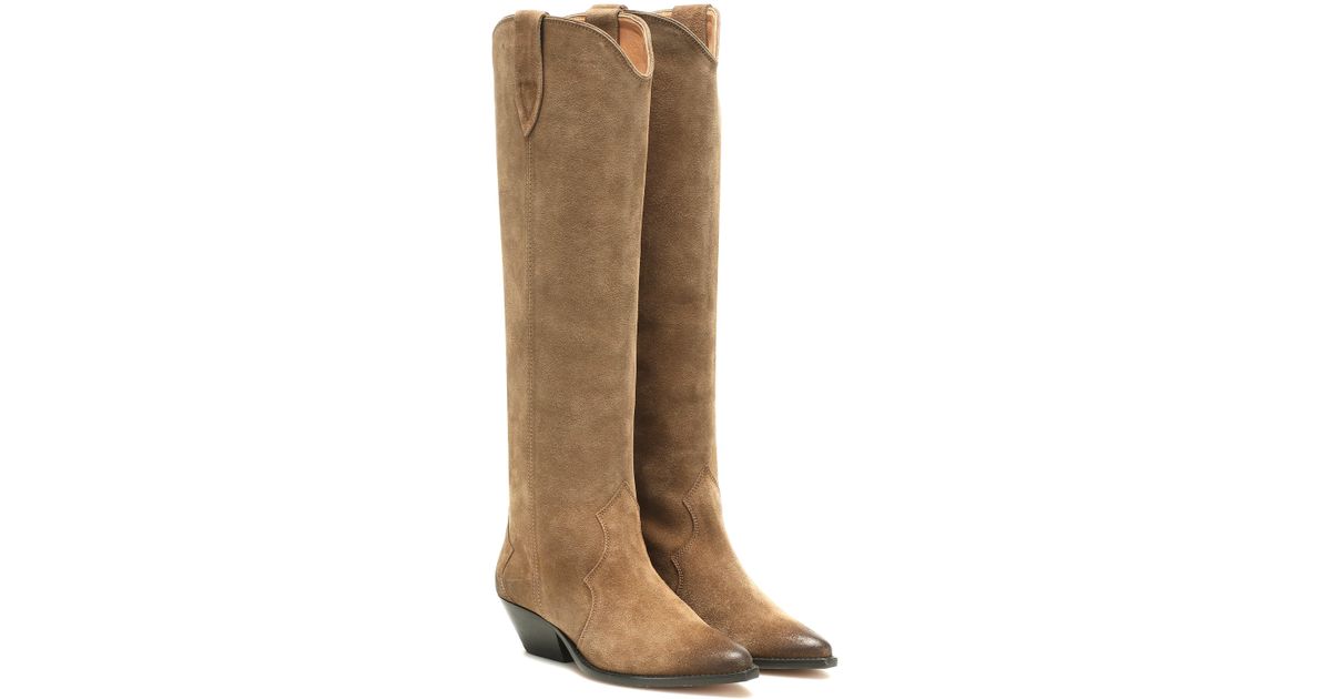 isabel marant denvee suede boot