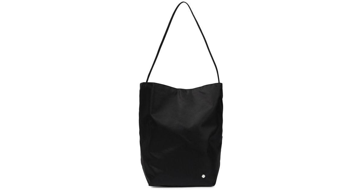 The Row Park Large Nylon Tote Bag in Black | Lyst
