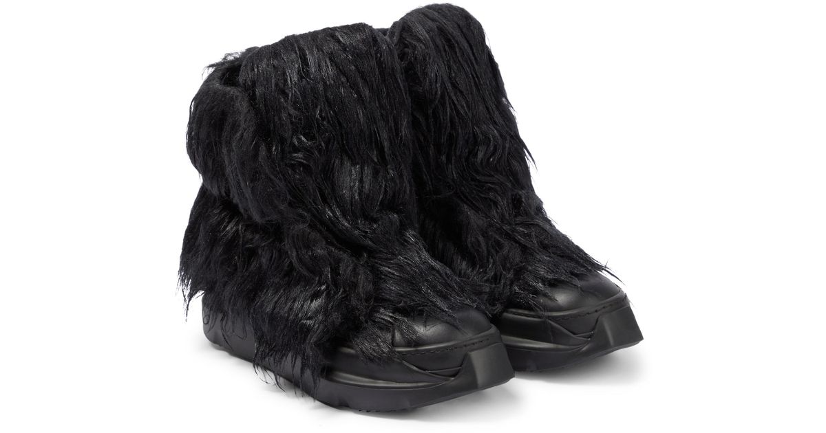 rick owens fur shoes