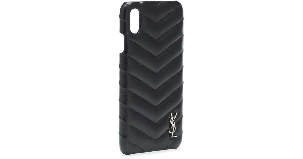 Saint Laurent Ysl-monogram Quilted-leather Iphone® Xs Case