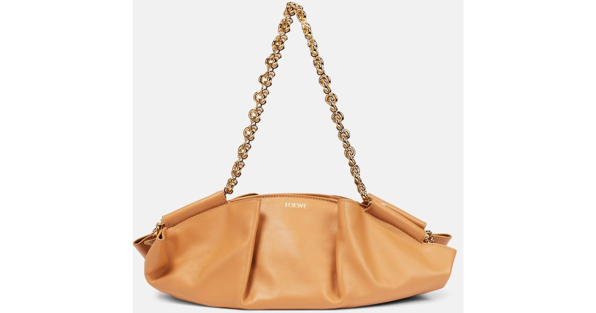 Loewe Paseo Small Leather Tote Bag in Natural | Lyst