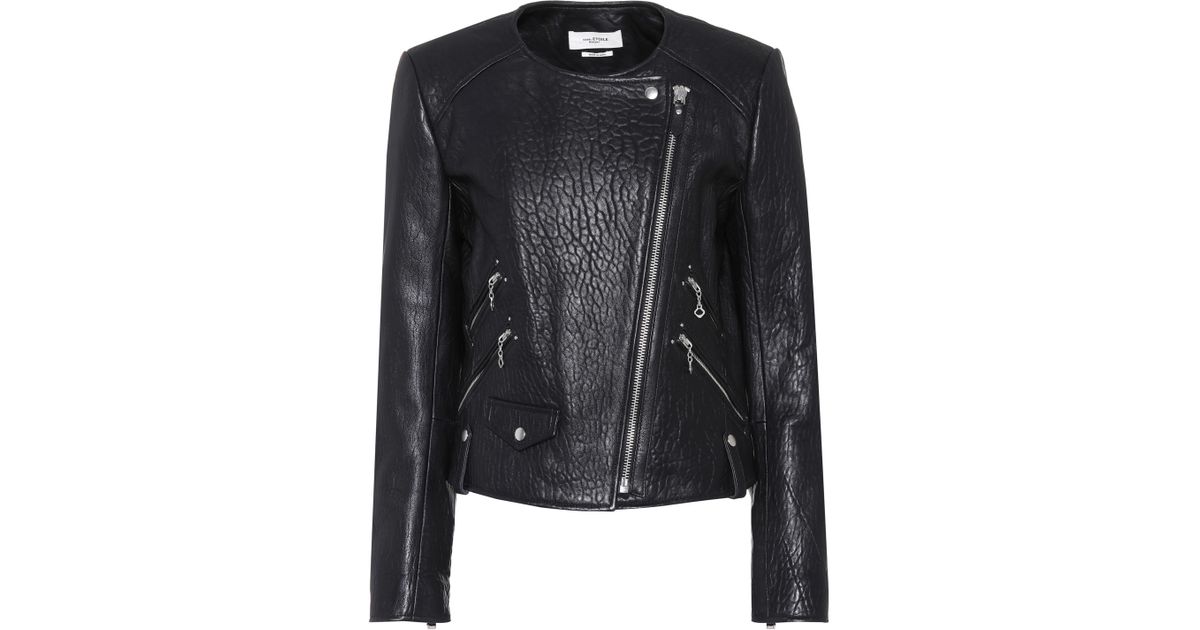 Étoile Isabel Marant Black Kankara Leather Jacket