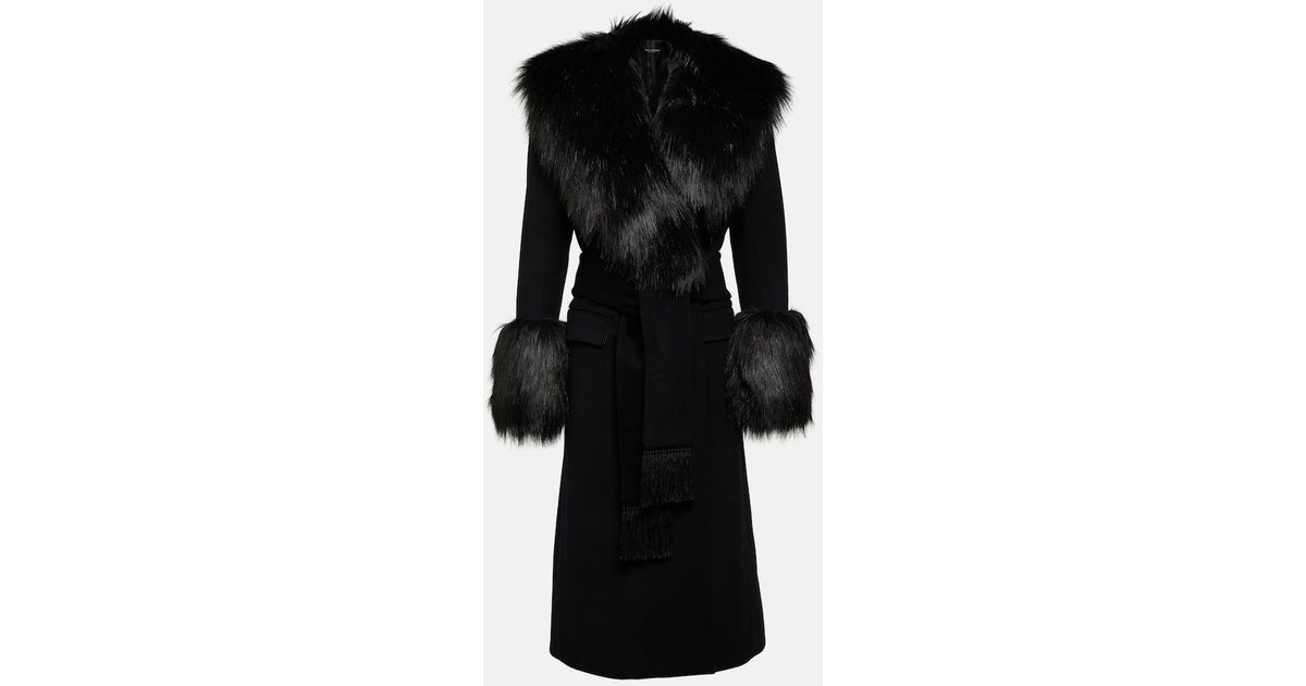 Dolce & Gabbana Black Polyester Coat main image 0