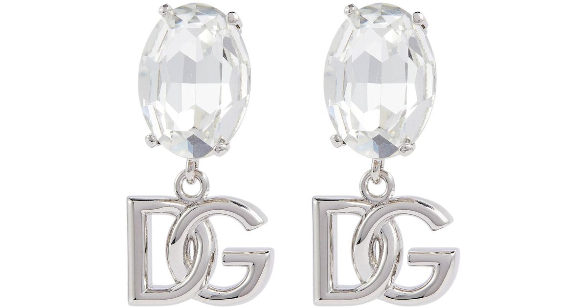 offers discounts Dolce & GabbanaDG embellished clip-on earrings 148886743  Scratched specials -senfinances.sn