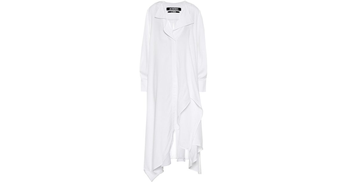 Jacquemus La Robe Rosaria Shirt Dress in White - Lyst