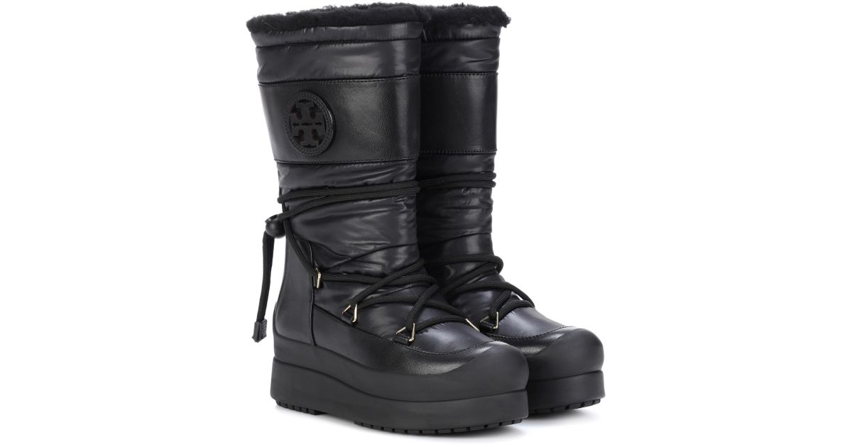 tory burch cliff snow boots