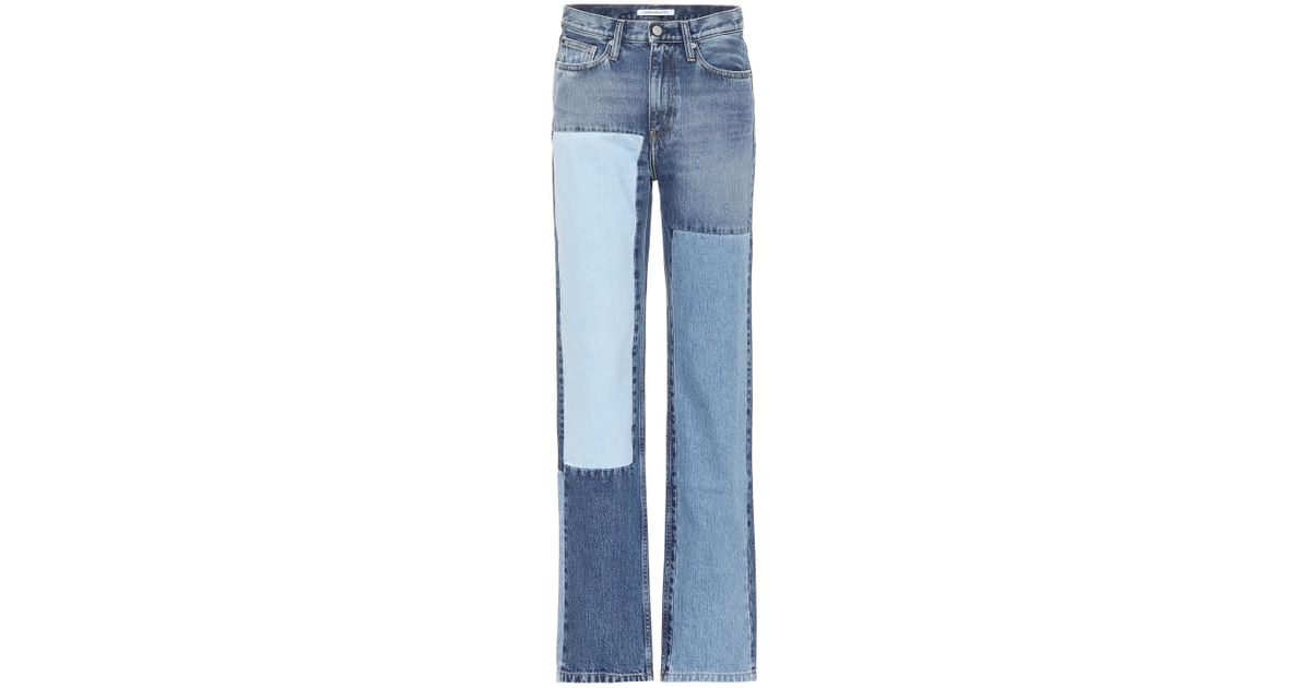 Calvin Klein Denim Ckj 030 High-rise Straight Jeans in Blue - Lyst