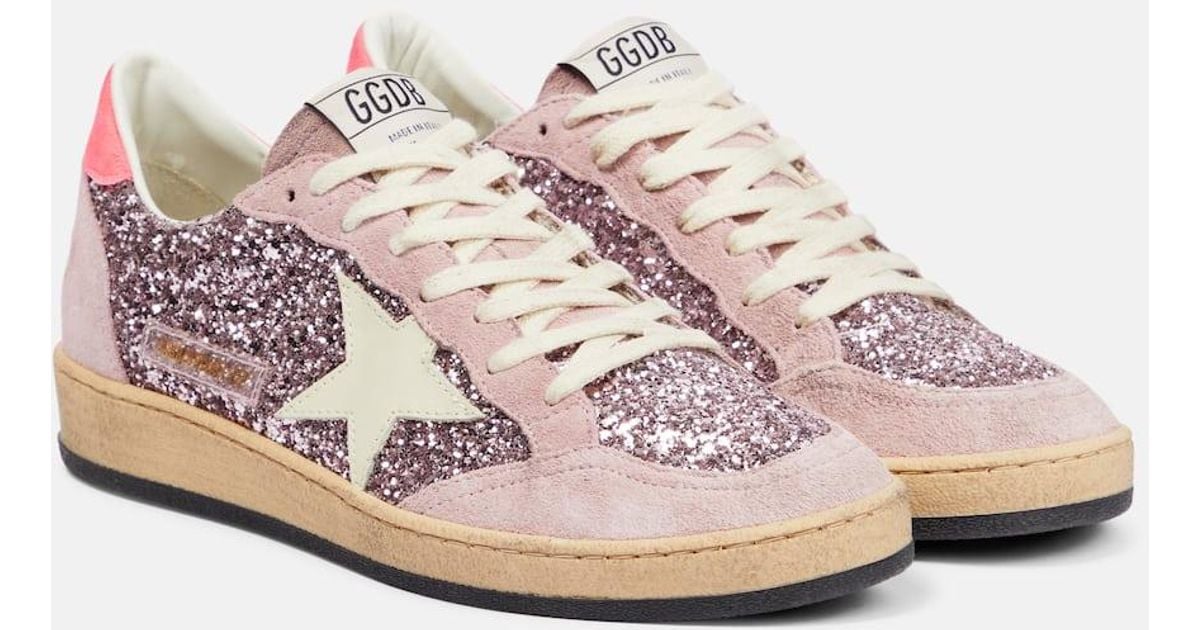 スニーカー GOLDEN GOOSE 'Ball Star 2' sneakers Pink Golden Goose White And Pink Ball Star Sneakers | Lyst
