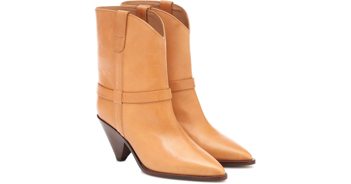 Botas cowboy Limza de piel Isabel Marant de Cuero de color Marrón | Lyst