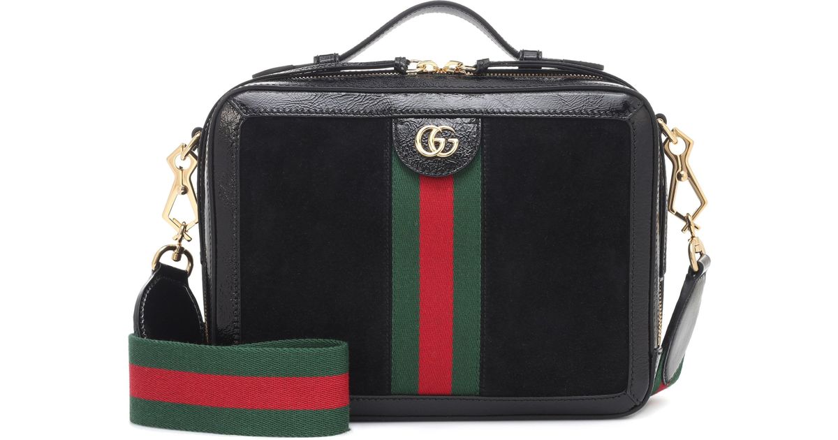 gucci ophidia shoulder bag black suede