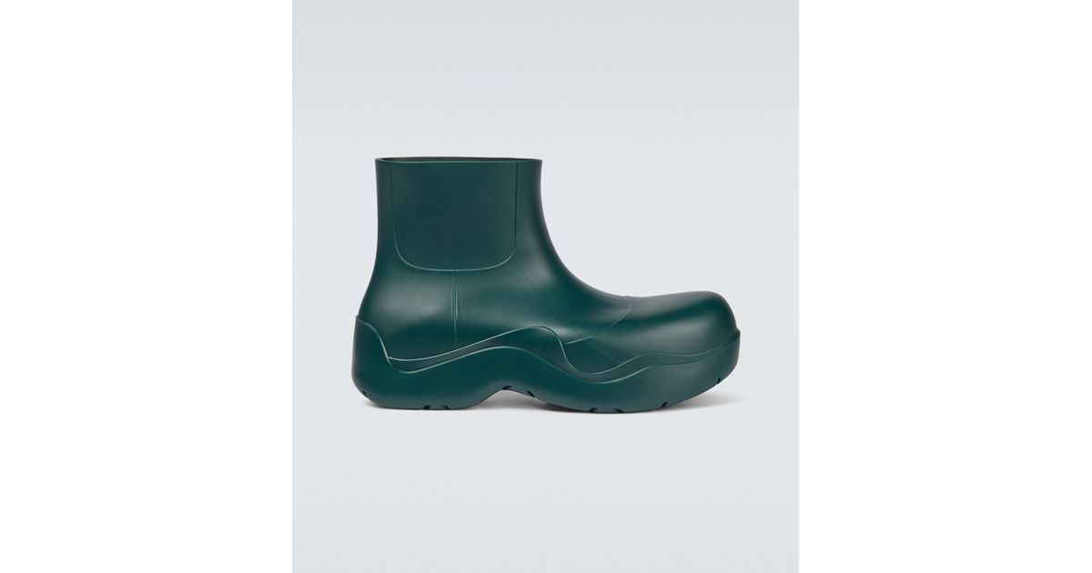 Bottega Veneta Rubber Bv Puddle Boots in Green for Men - Lyst
